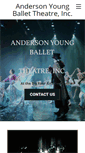 Mobile Screenshot of andersonyoungballet.org